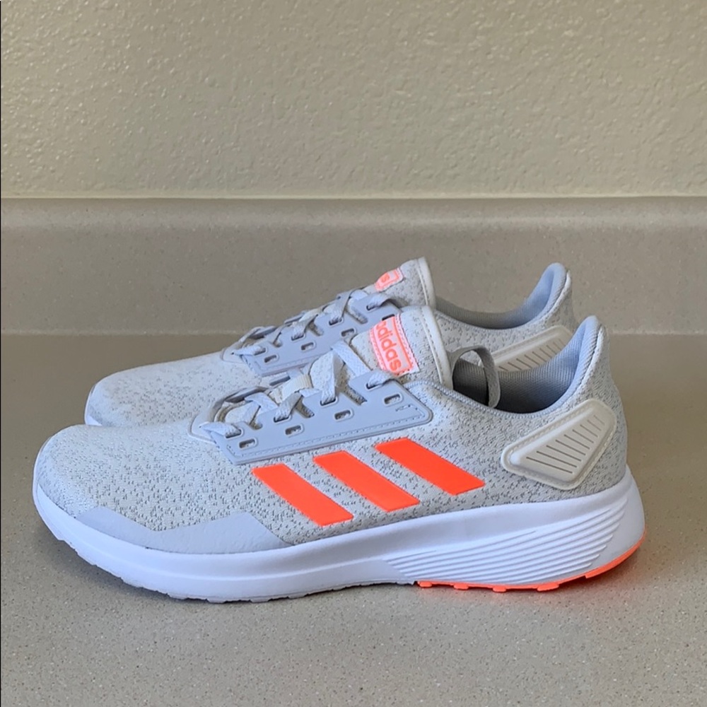New Adidas Duramo 9 White Chalk Coral